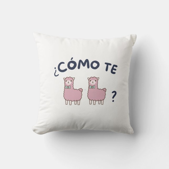 Cojín Decorativo Cómo te llamas (Anverso)