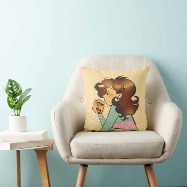 Cojín Decorativo Cómodo café por la mañana (Silla)