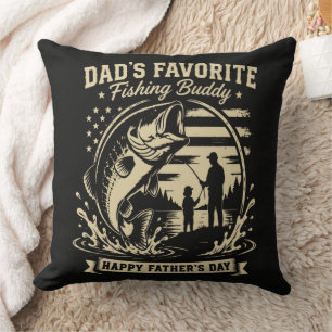 Cojín Decorativo Compañero de pesca del papá
