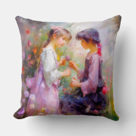 Cojín Decorativo Compartir Rosas y amistad