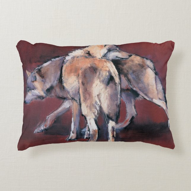 Cojín Decorativo Composición 2001 del lobo (Anverso)