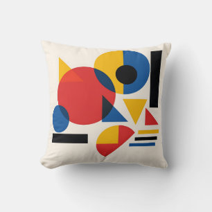Cojín Decorativo Composición abstracta geométrica Bauhaus