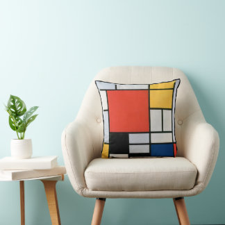 Cojín Decorativo Composición abstracta vintage de Piet Mondrian