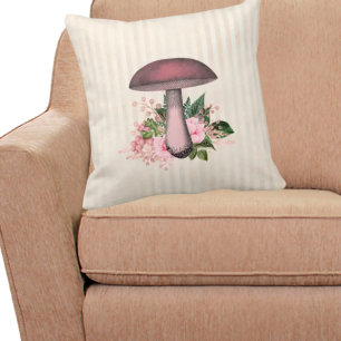 Cojín Decorativo Composición de hongos y florales venecianos