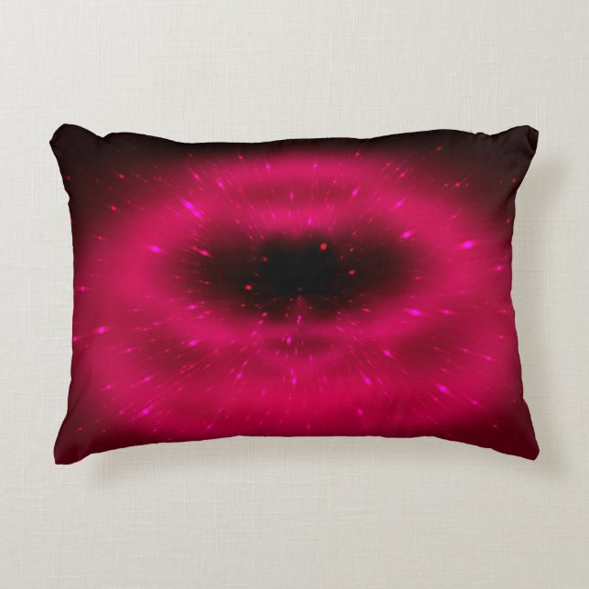Cojín Decorativo Composición fractal rosa abstracta. Explosión mági (Anverso)
