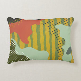 Cojín Decorativo Composición geométrica abstracta moderna con decor