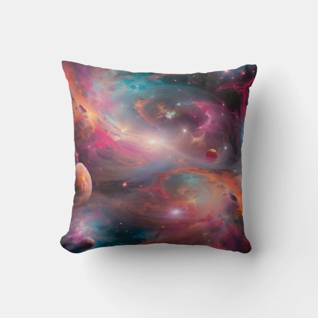 Cojín Decorativo Composición geométrica cósmica (Anverso)