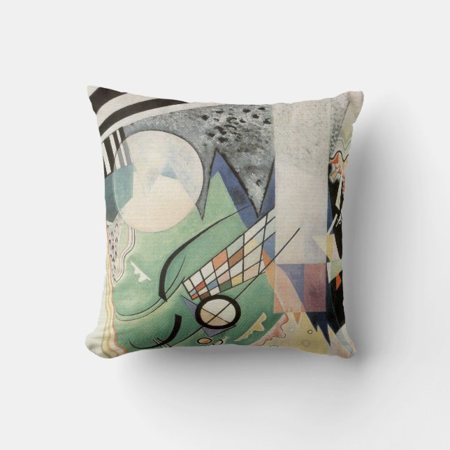 Cojín Decorativo Composición verde de Kandinsky 1923 Art Deco (Anverso)