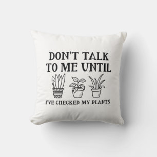 Cojín Decorativo Comprobado mis plantas