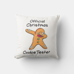 Cojín Decorativo Comprobador de cookies de Navidades oficiales
