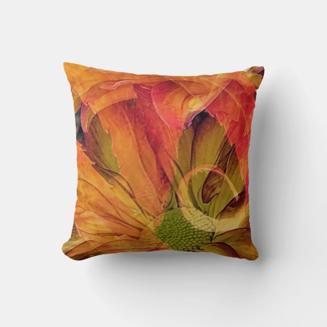 Cojín Decorativo Compuesto floral de caída (Anverso)