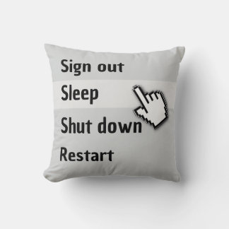 Cojín Decorativo Computadora Divertida Dormir