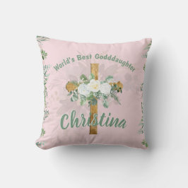 Cojín Decorativo Comunión de la mejor confirmación del bautismo de 