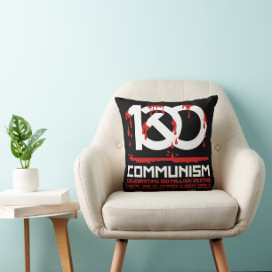 Cojín Decorativo Comunismo, celebrando 100 millones de muertes