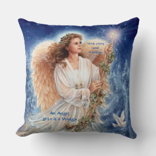 Cojín Decorativo Con cada alma en el cielo Purpurina Damask Pillow
