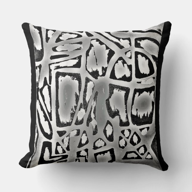 Cojín decorativo con diseño abstracto (Anverso)
