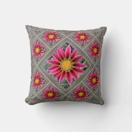 Cojín decorativo con Magenta Gazania