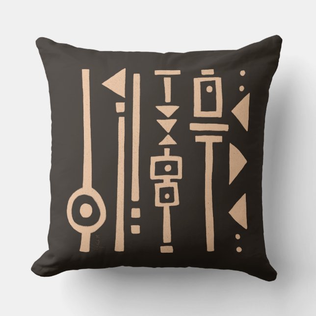 Cojín decorativo Con Motif Tribal | Decoración del (Anverso)