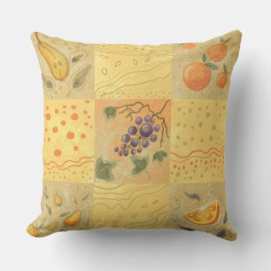 Cojín decorativo con motivo de fruta vintage