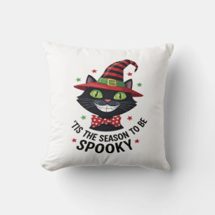 Cojín Decorativo Con sombrero de bruja y corbata