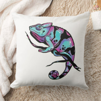Cojín decorativo con un bonito diseño camaleón.