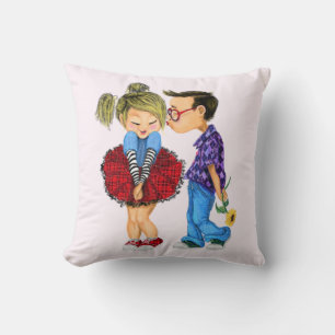 Cojín decorativo con una pareja romántica - Amor -
