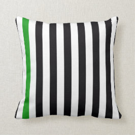 Cojín Decorativo Con una raya verde