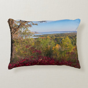 Cojín Decorativo con vista al lago pepin desde frontenac state park