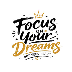 Cojín Decorativo Concéntrate En Tus Sueños No En Tus Miedos
