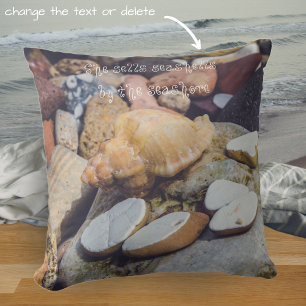 Cojín Decorativo Concha de mar en la costa