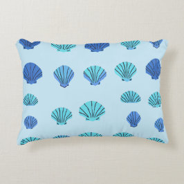 Cojín Decorativo Concha marina azul