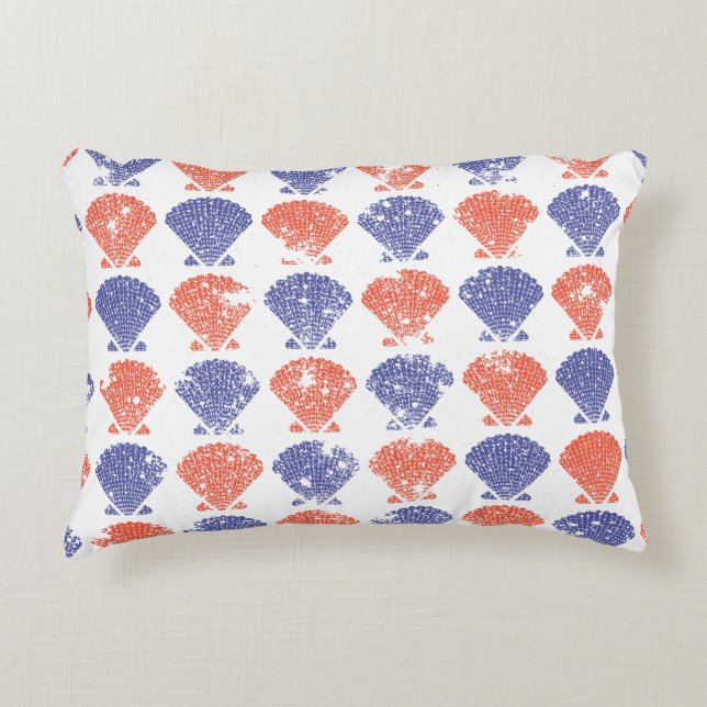 Cojín Decorativo Conchas de Americana Costera (Anverso)