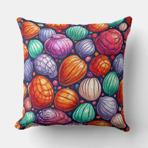 Cojín Decorativo Conchas de mar coloridas