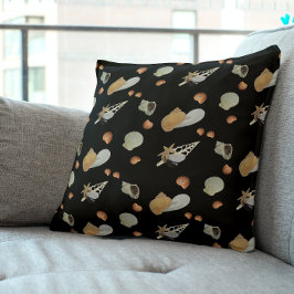 Cojín Decorativo conchas marinas verano playa océano lago costero