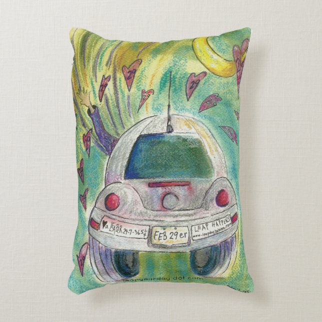 COJÍN DECORATIVO CONCIENCIA DE EXTENSIÓN DEL DÍA DEL AÑO BISIESTO (Frente (Vertical))