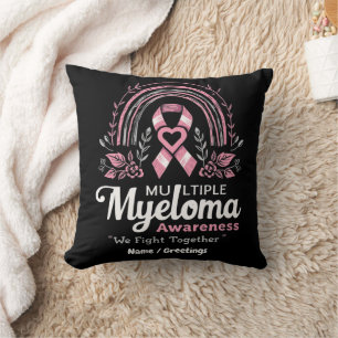 Cojín Decorativo Conciencia del Mieloma Múltiple Luchamos Juntos