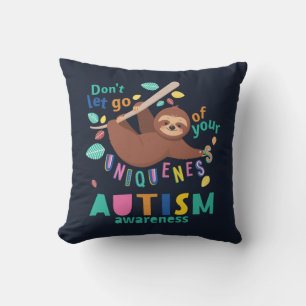 Cojín Decorativo Conciencia sobre el Autismo No Dejes Ir tu Singula