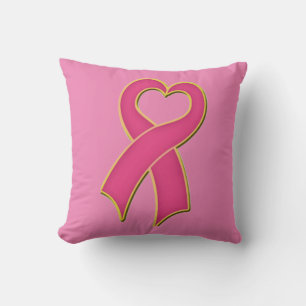 Cojín Decorativo Conciencia sobre el cáncer de mama