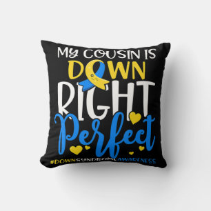 Cojín Decorativo Conciencia sobre el síndrome de Down Mi sobrino es