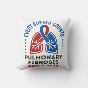 Cojín Decorativo Conciencia sobre Fibrosis Pulmonar Cada Respiració