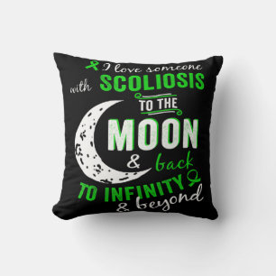 Cojín Decorativo Concienciación sobre la escoliosis en mujeres