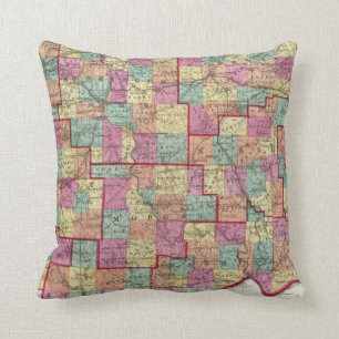 Cojín Decorativo Condados de Ohio