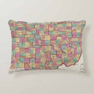Cojín Decorativo Condados de Ohio