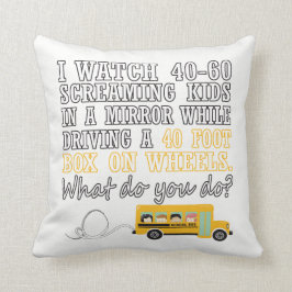 Cojín Decorativo Conduzco un autobús escolar