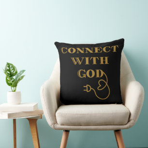 Cojín Decorativo Conectar con la cita bíblica de Dios