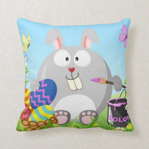 Cojín Decorativo Conejito de pascua abril