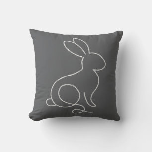 Cojín Decorativo Conejo Bunny Diseño Mínimo Moderno