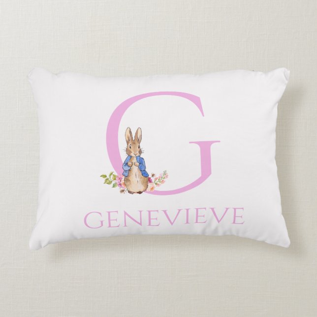 Cojín Decorativo Conejo Clásico Personalizado  (Anverso)