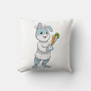Cojín Decorativo Conejo como Cocinar con zanahoria