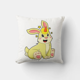 Cojín Decorativo Conejo como unicornio